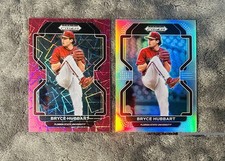 Bryce Hubbart 2022 Prizm Draft Picks Pink Velocity & Silver Holo Prizm Variation