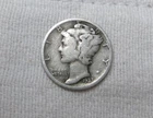 1937 S Mercury Silver Dime 10 Cents #GH21
