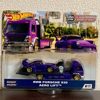 Mattel Hot Wheels Team Transport Rwb Porsche 930 Aero Premium Real Riders Set