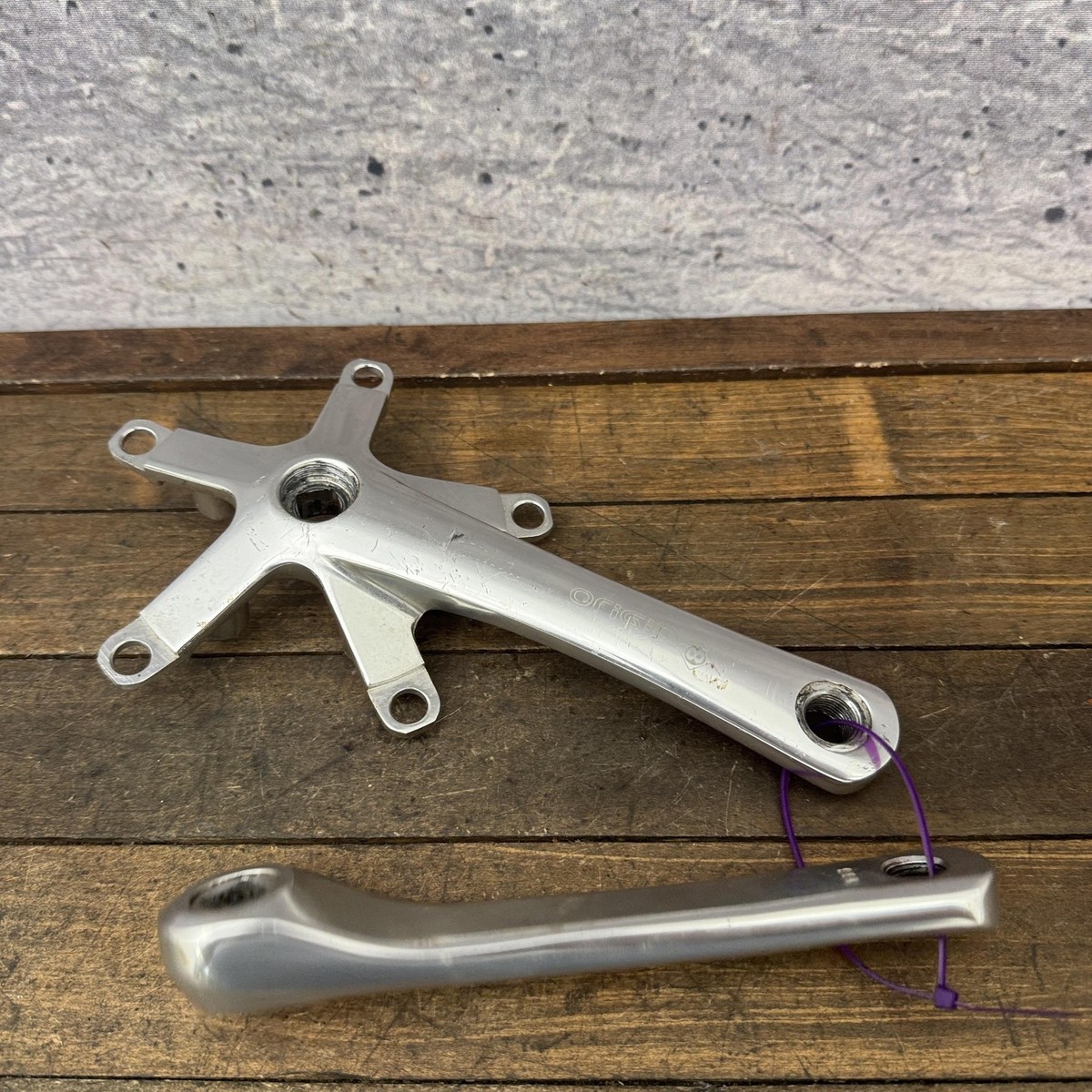 Origin8 130 BCD Crankset 155mm Arms Cranks Triple Silver Road Bike