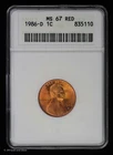 1986-D Lincoln Memorial Cent — photo from another recent sale