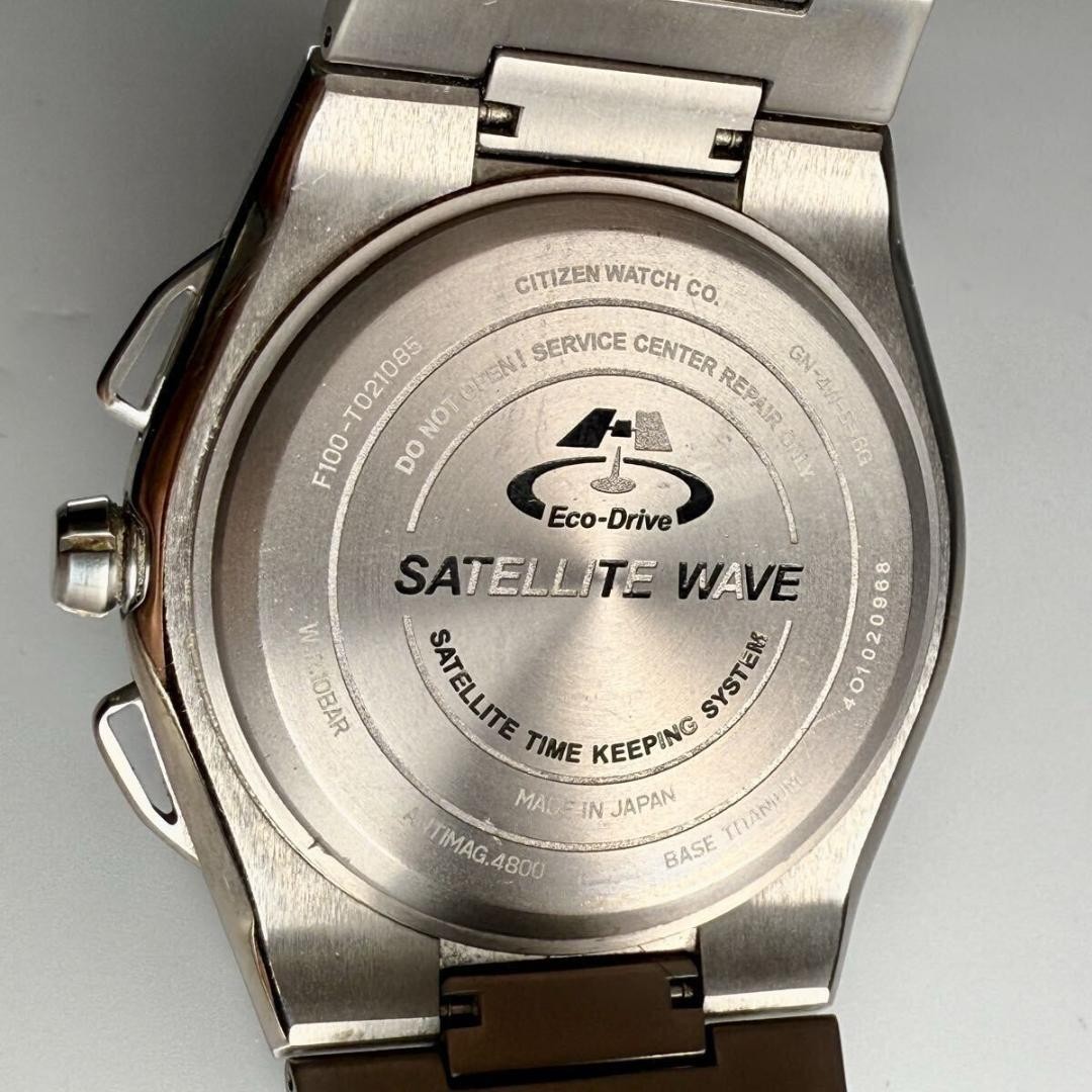 CITIZEN Satellite Wave F100-T021085 Eco Drive Radio Watch Titanium