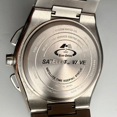 CITIZEN Satellite Wave F100-T021085 Eco Drive Radio Watch Titanium 45mm Date