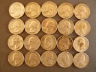 Lot Of 20 Washington Silver Quarters 90% Silver 1964 and Older