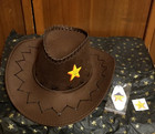 Genuine CARL'S JUNIOR Cowboy Hat, sticker and Keychain Prize LOT - BRAND NEW! — photo 1