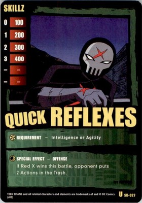 2005 Teen Titans CCG 1st Edition Quick Reflexes DC Comics