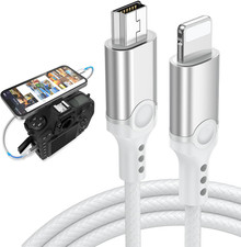 For Lightning to Mini USB Camera Adapter Cable Mfi-Certified for Iphone 14 13 12