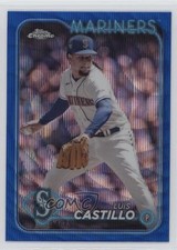 2024 Topps Chrome Blue Wave Refractor 4/75 Luis Castillo #129 h2j