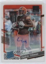 2023 Panini Clearly Donruss Auto Cedric Tillman #54 Auto 0we5