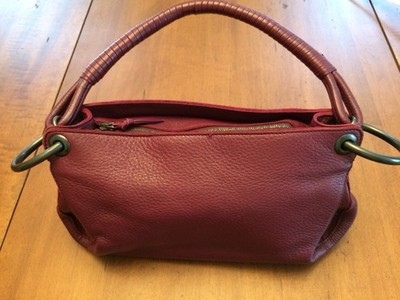 Bottega Veneta Hobo Bag Small Red Leather
