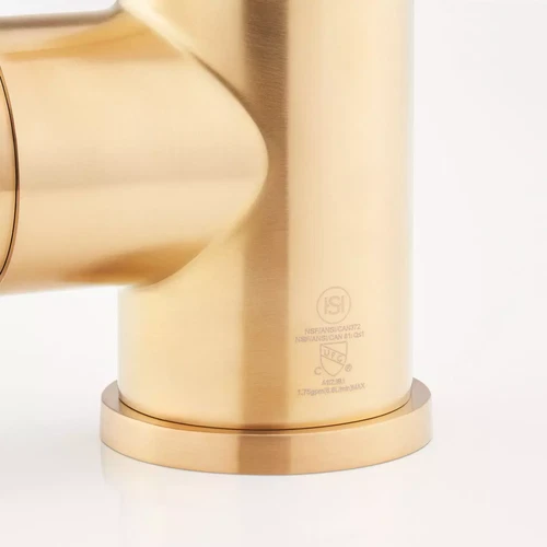 Signature Hardware Ravenel 1 hole Pull Down Bar Faucet Brushed Gold SHXCRA137BG - Picture 3 of 8