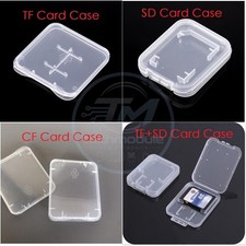 10Pcs TF SD CF Memory Card Case Holder Box Storage Hard Plastic Transparent new