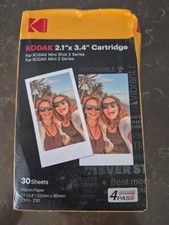 Kodak Cartridge 2.1 X 3.4 30 Sheets For Kodak Mini Shot 2 / Mini 2 Instant BNIB