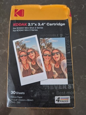 Kodak Cartridge 2.1 X 3.4 30 Sheets For Kodak Mini Shot 2 / Mini 2 Instant BNIB