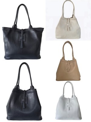   Damentasche Schultertasche Handtasche Shopper Bag echt Leder Made in Italy  