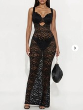 Fashion NOVA So Infatuated Lace Maxi Dress