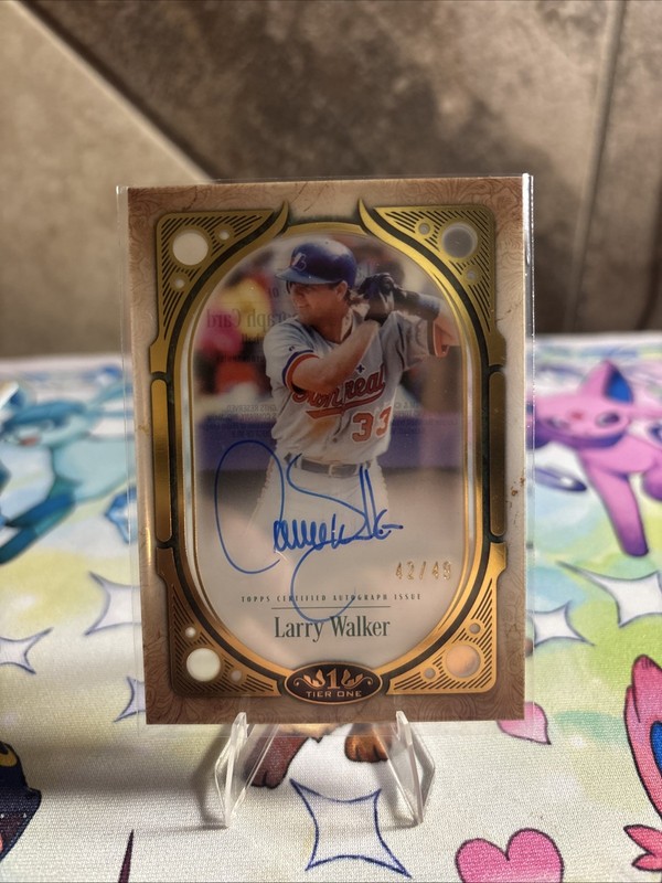 2026 Topps Tier One Larry Walker Clearly Autograph Ssp Case Hit /49