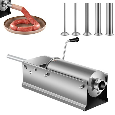 #ad Manual Sausage Stuffer 5L Horizontal 2 Speeds Meat Press Stainless Steel $100.99