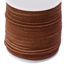 27 Yards 1/8 Inch Dark Brown Suede Lace Leather Cord Craft String
