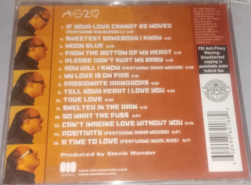 Stevie Wonder A Time To Love Cd New Sealed Hype Sticker Foto 2 de 2