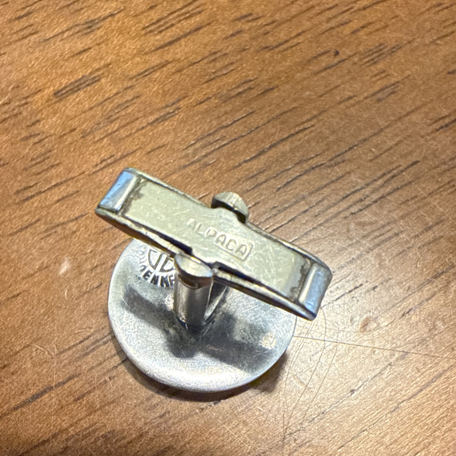 925 Signed Silver Aztec Cuff Link - image 4