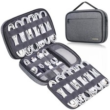 Cord Organizer Travel, Cable Organizer Bag Case, Portable Electronics Organiz...