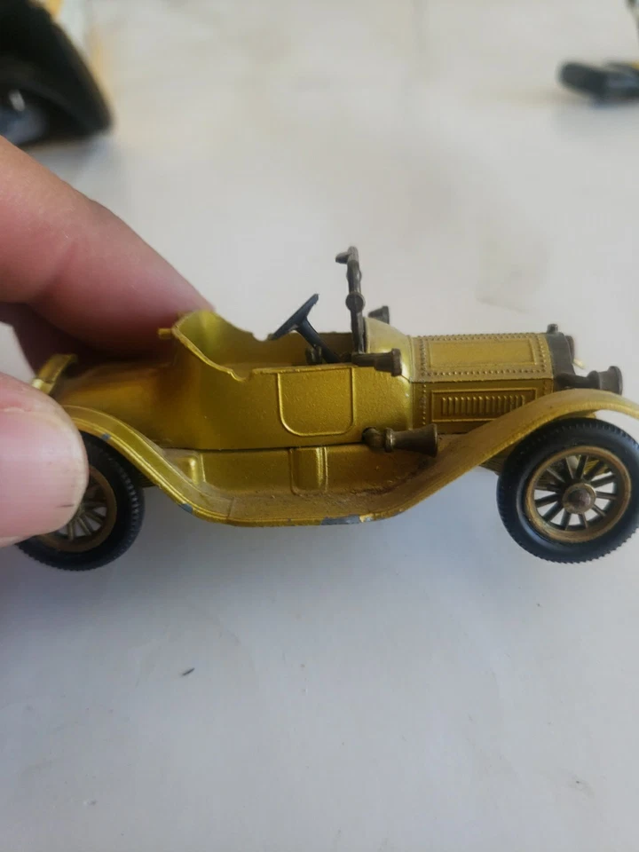 Vintage Matchbox Models of Yesteryear 1913 Cadillac. No Y-6. Antifreeze Yellow. - Image 2 of 4