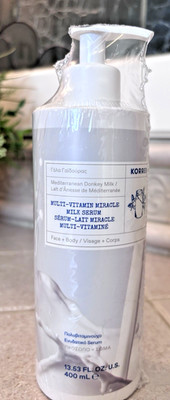 Korres  Mediterranean Donkey Milk Serum Face + Body 13.53 oz/400 ml New Sealed