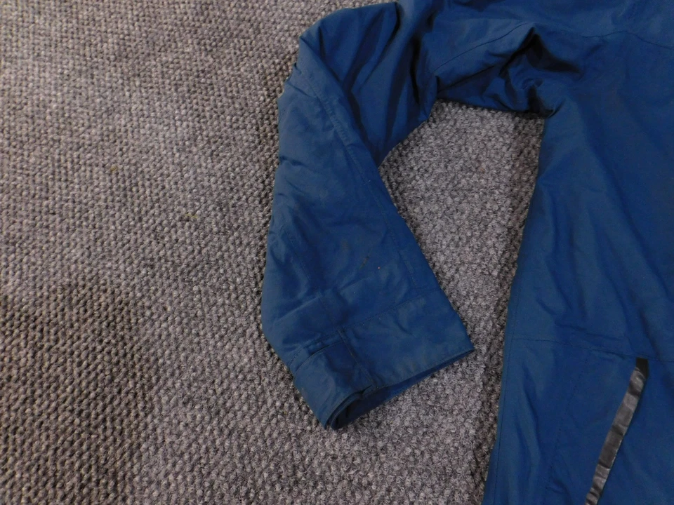 Marmot Jacket Mens Small Blue MemBrain Hooded Parka Waterproof Winter Coat - Image 3 of 4