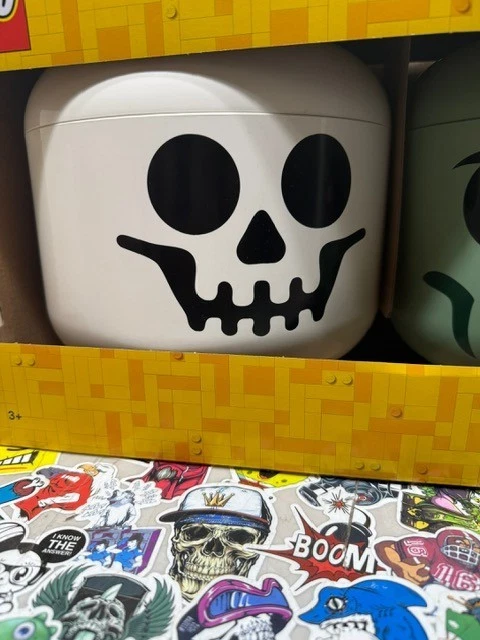 Lego Halloween Special Edition Storage Large Head Set: Zombie+Skeleton FREE SHIP - Image 3 of 4