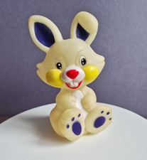 Vintage Tigex Rubber Bunny Rabbit Figure Squeaky Toy 5"