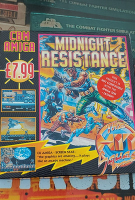 Midnight Resistance (Ocean 89) Commodore Amiga (Disk, Manual, Box) works 16-bit