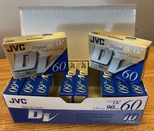 JVC DV Digital Video Cassette tape box 60 Minute NEW sealed M-DV60ME CE 10 pack