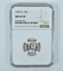 1945-D Mercury Dime MS64 FB NGC Brown Label *7770
