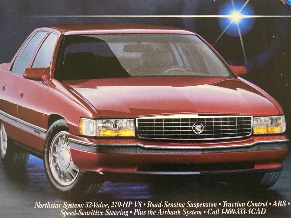 1994 Cadillac DeVille Concours Print Ad Northstar Guides Travel - Image 2 of 2