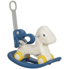Rocking Horse for Toddles with Detachable Push Handle  Balance Board