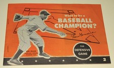 1945 Wheaties - Want to be a Baseball Champion #2 by Lew Fonseca; Bob Feller etc