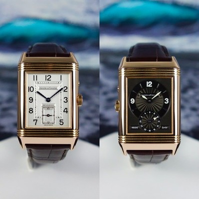 Jaeger LeCoultre Reverso Duo Day and Night  Ref. 270.2.54 Rose Gold Box Papers