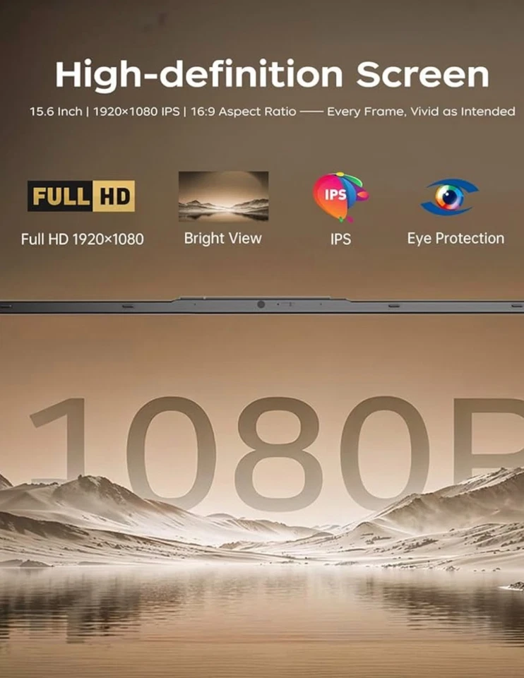 15.6" FHD Gaming Laptop FHD - AMD Ryzen 5 7430U (6C/12T up to 4.3GHz), 16GB RAM - Image 2 of 4