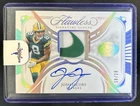 2025 Panini Flawless Josh Jacobs Signature Gloves Patch Silver Auto #/20 Packers