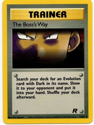 Pokemon - Team Rocket The Boss's Way 73/82 LP