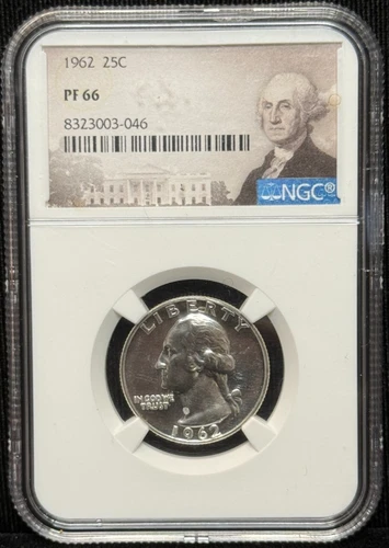 NGC PF 66 1962 Washington Quarter 25C Silver Coin -046