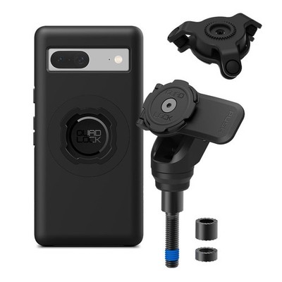 Quad Lock Motorcycle Handlebar Clamp Mount Pro Kit - Google Pixel 7a MAG with