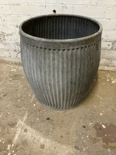 Vintage Galvanised Dolly  Wash Tub Garden Planter - Good Quality Original Item