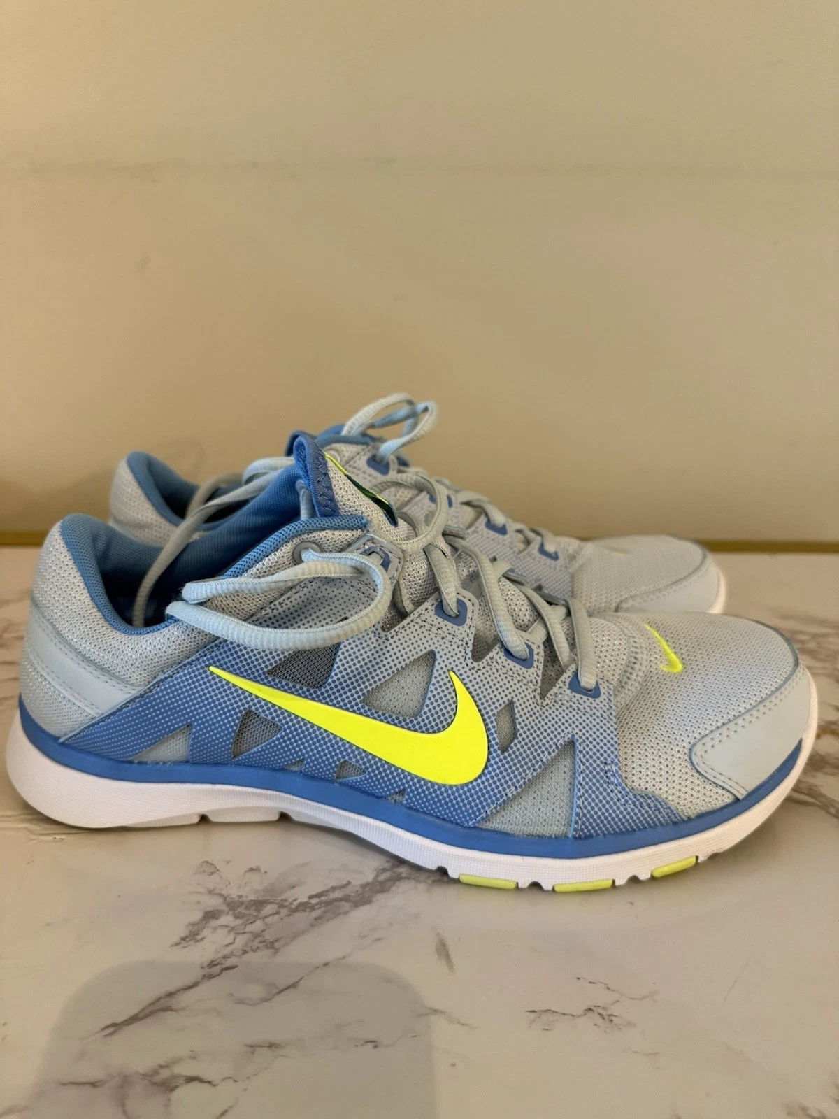 Nike Flex Supreme Femmes 8,5 Bleu Entraînement Chaussures de Course Athlétique Gym Baskets