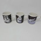 Set Of 3 Vintage 1996 Gibson Coca-Cola Polar Bear Coffee Cup Mugs EUC