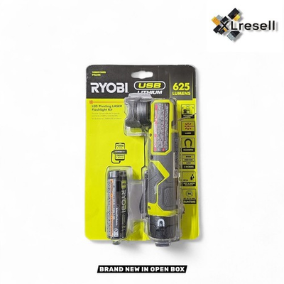 #ad RYOBI USB Lithium Pivoting Head Flashlight Kit 625 Lumens w Battery amp; Cable NEW $44.90