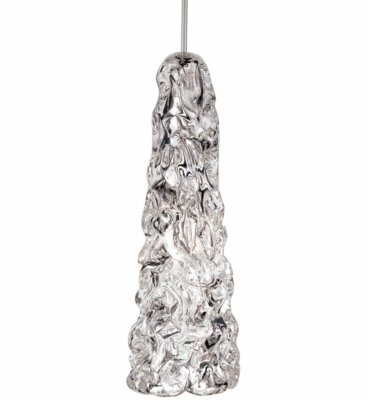 WAC Lighting MP-LED920-CL/CH Ice Mini LED Pendant Fixture, Chrome Canopy
