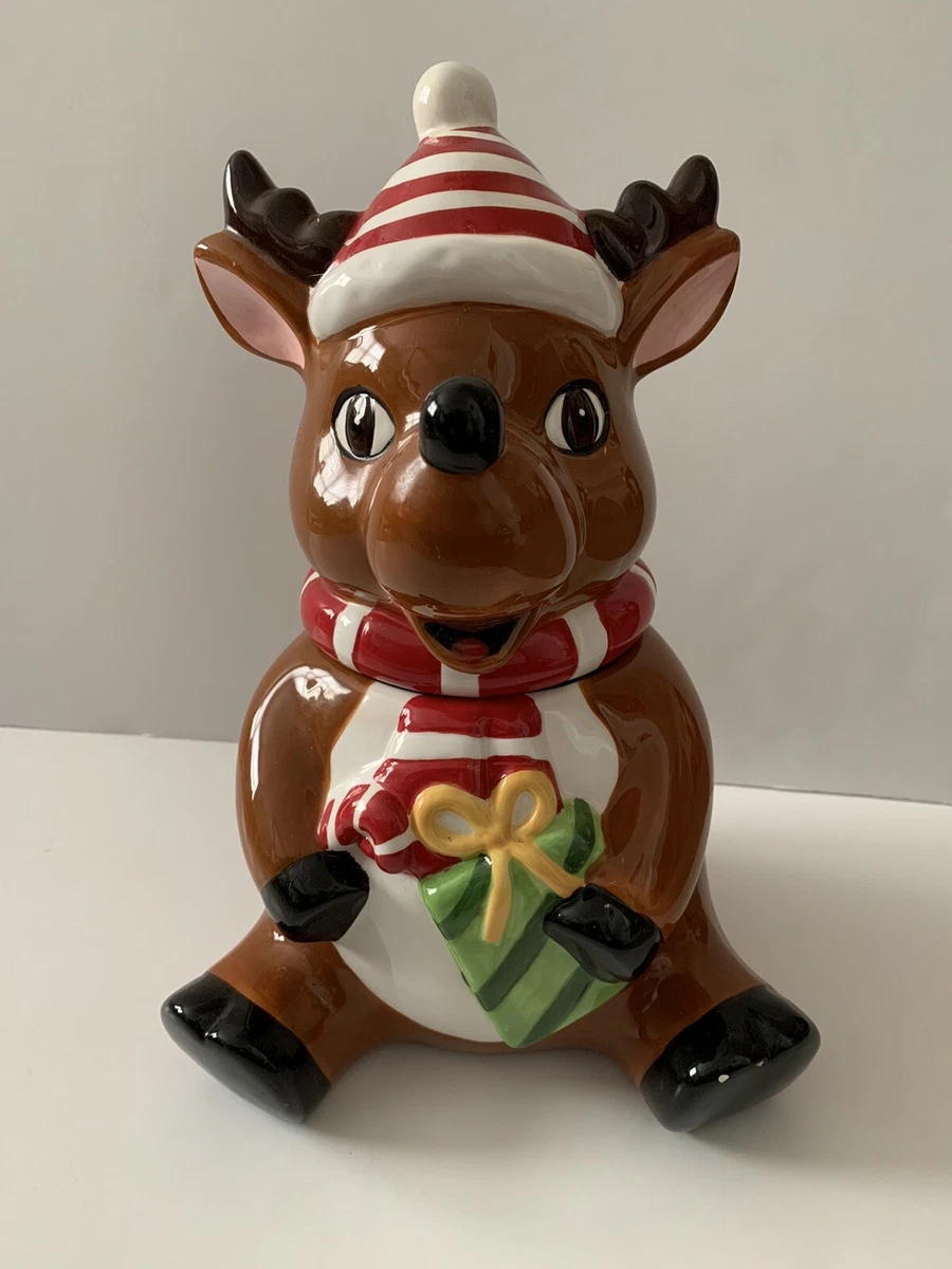 Belk Reindeer Cookie Jar - Christmas