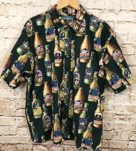 beer button down shirt